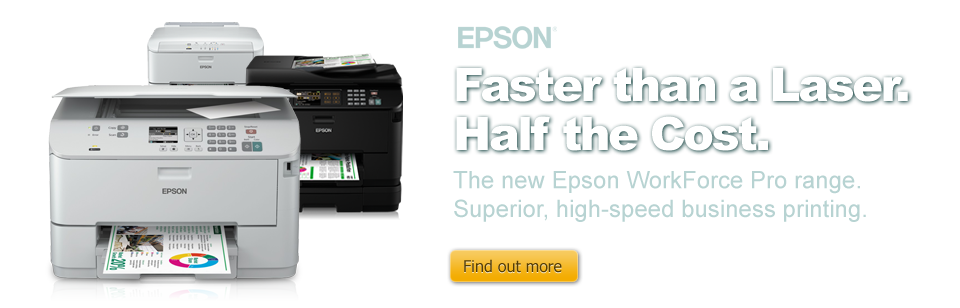 The new Epson WorkForce Pro range. Superior, high-speed business printing.