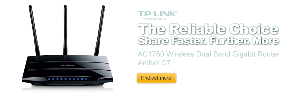 AC1750 Wireless Dual Band Gigabit Router Archer C7